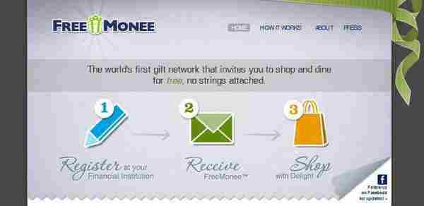 FreeMonee谈定银行和信用卡 推出另类送礼服务