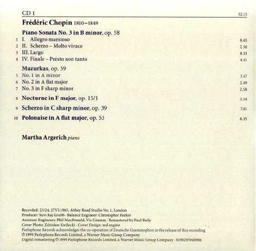【古典音乐】阿格丽奇《1965年传奇录音·肖邦》2016[FLAC+CUE/整轨]