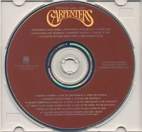 CAPRENTERS／SINGLES1969-1981【十倍音质WAV+CUE】
