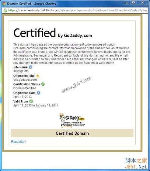 Godaddy获取域名证书图文方法